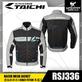 RS Taichi RSJ336 Racer Mesh Motorcycle Riding Jacket Grey Cyan