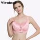 Full Cup Jacquard Lace Bra Women Breast From 80D To 115E Push Up