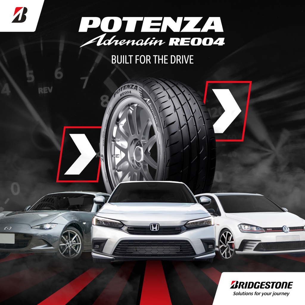 POSTAGE) 225/40/18 BRIDGESTONE POTENZA ADRENALIN RE004 NEW CAR TIRES TYRE  TAYAR