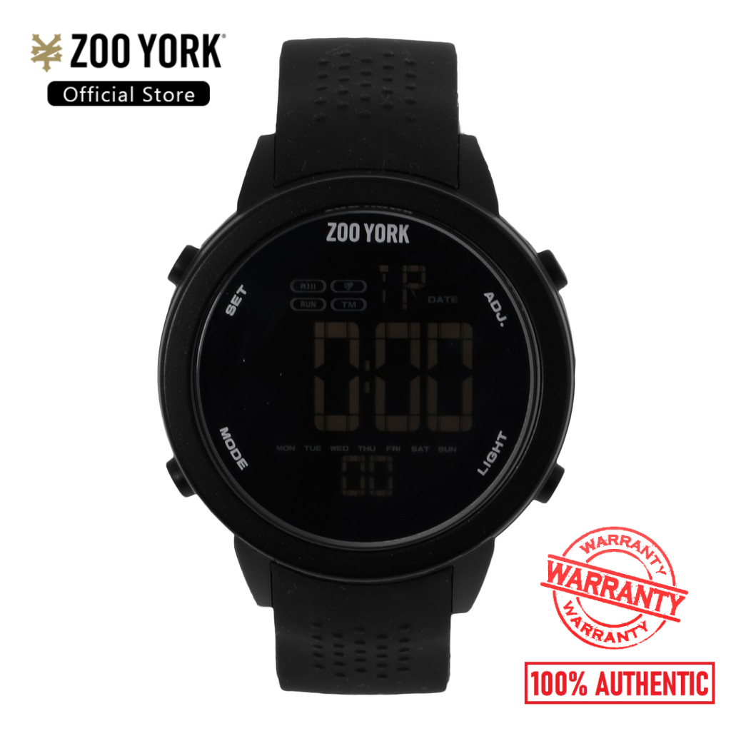 Nice Zoo York ZY1251/S60-13 Analog/Digital Chronograph Black Strap Watch  #b170 | eBay