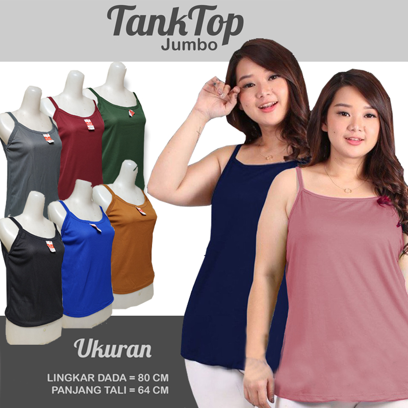 Tank Top Dewasa Tali Kecil Tengtop Dewasa