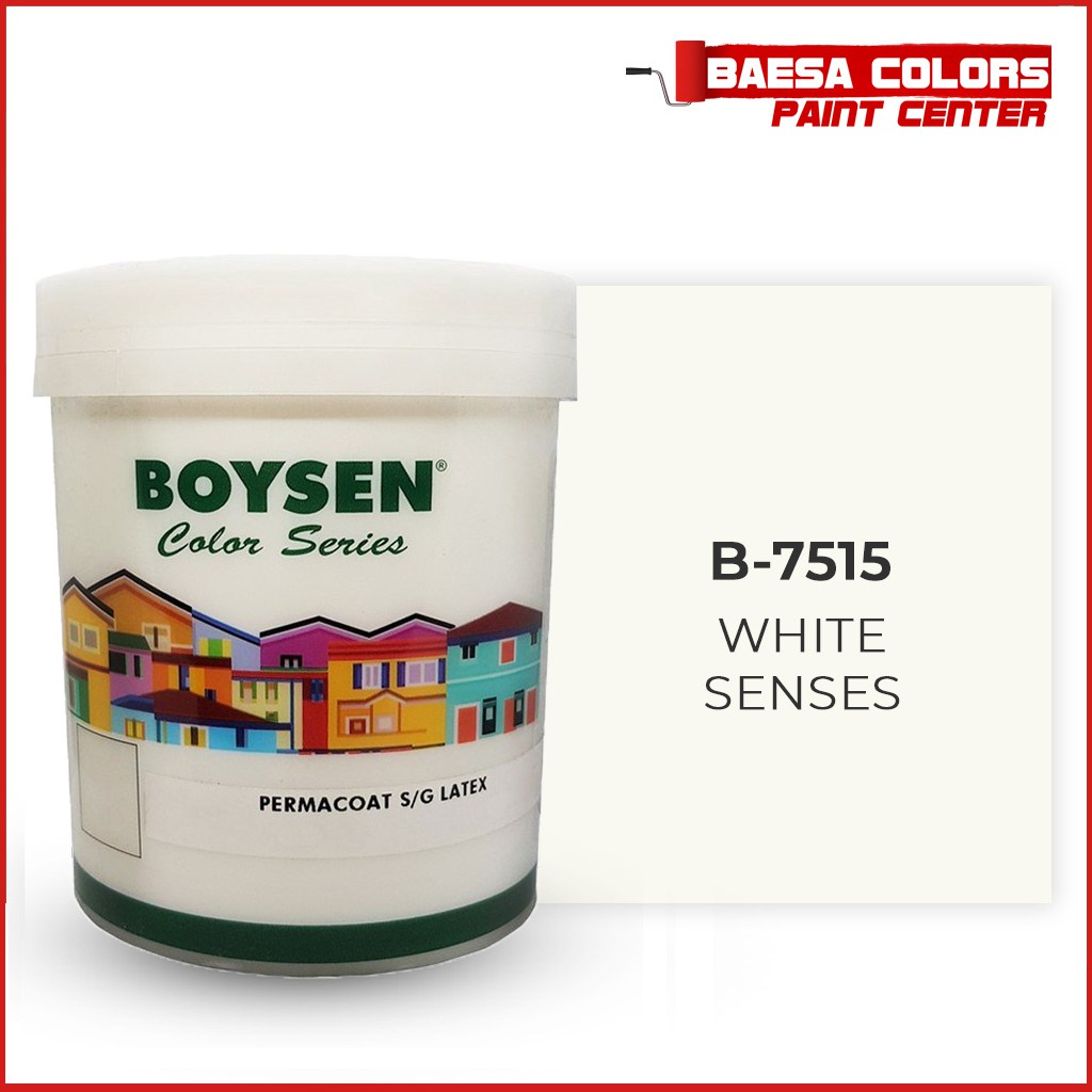 Boysen Permacoat White Latex Arcylic Paint - Flat / Semi-gloss