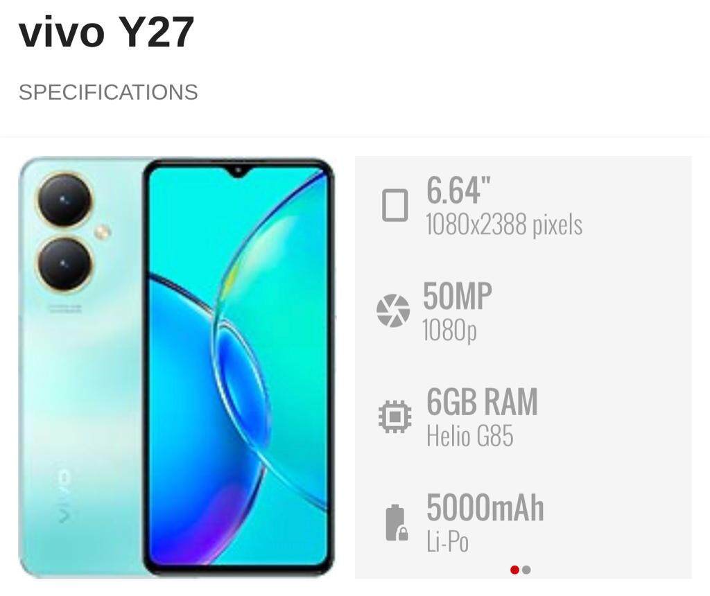 VIVO Y17S (6GB + 6GB Extended RAM, 128GB ROM) 1 Year Warranty By Vivo  Malaysia!!