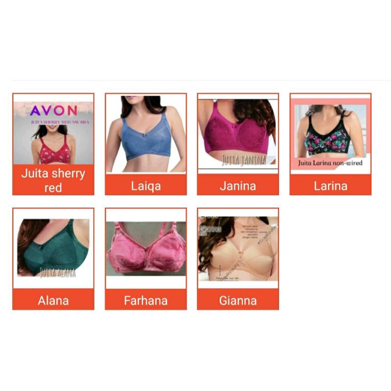 AVON BRA - SALLIE Under Wire Bra (size 34B -40C ) PLUS SIZE 42D