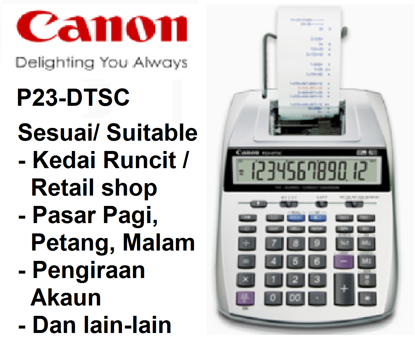 Canon calculator receipt price promotion may 2023 biggo malaysia