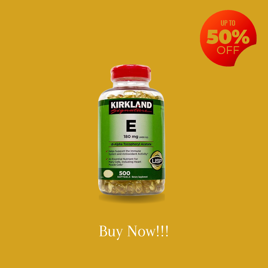 Kirkland Signature E 180 mg (400IU) - 500 Softgels 