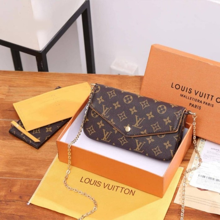 Louis Vuitton Calfskin Felicie Insert (SHF-21849) – LuxeDH