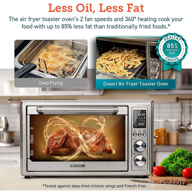 Cosori Air Fryer Toaster Oven, Smart 32QT Large Stainless Steel Convection  Oven, Bonus Extra Wire Rack, Black - AliExpress