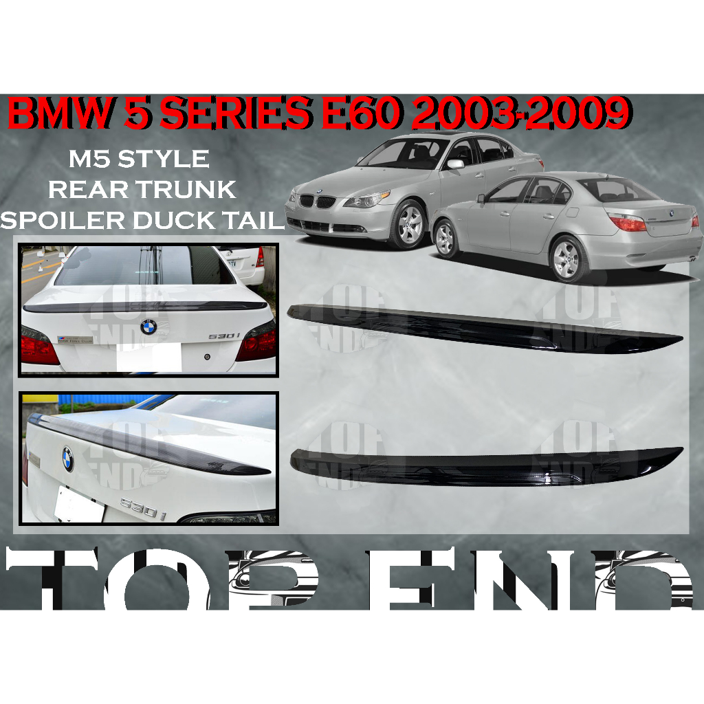 FOR BMW 5 SERIES E60 2003-2010 REAR SPOILER WING LIP M4 STYLE