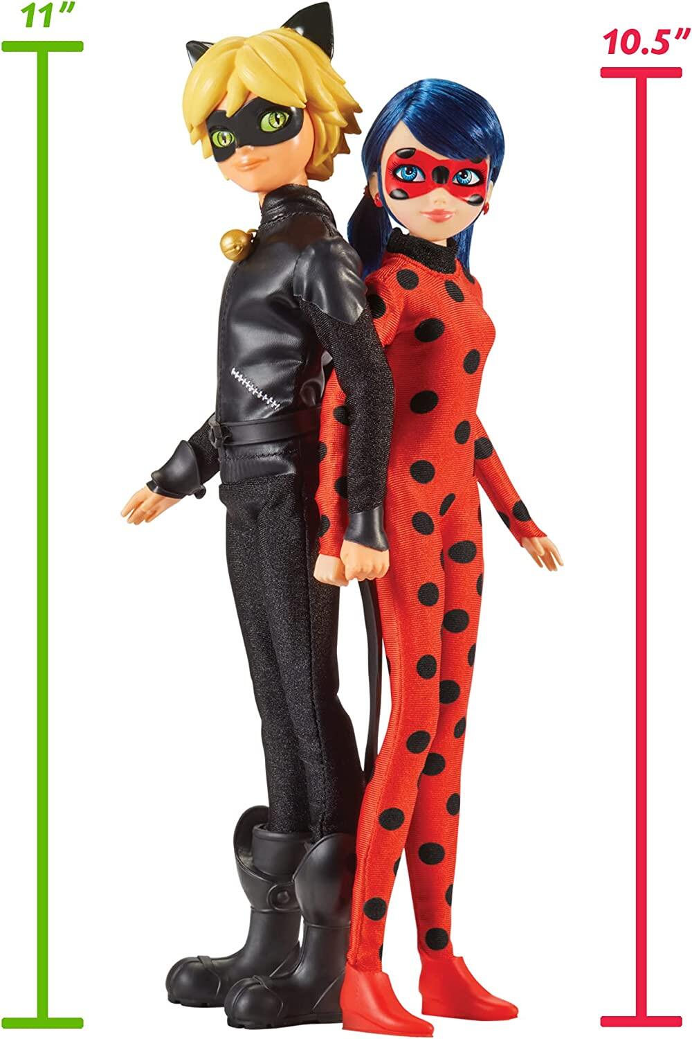 Playmates Toys ZAG Miraculous Ladybug Cat Noir 5 inch Super Poseable Doll  Figure 