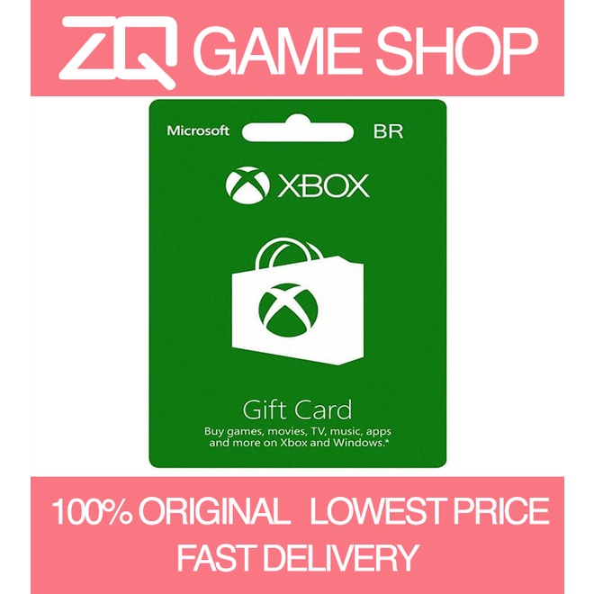 Xbox br online gift card