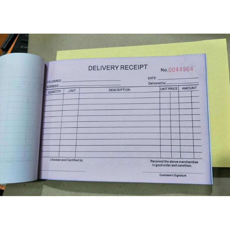 Order Slip Receipt Wholesale Prices Carbonized paper Size 9X13 cm