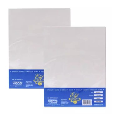 Veco Vellum Board Paper White 220gsm Letter 10s