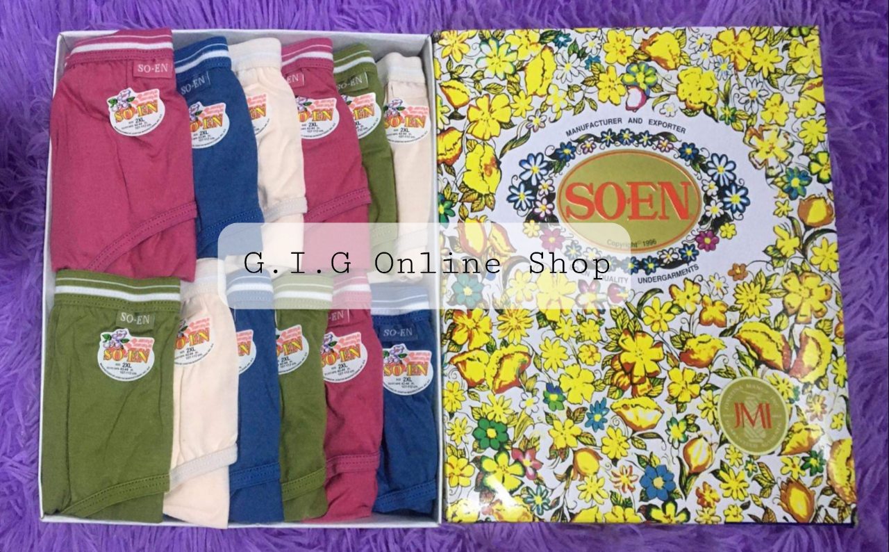 Original SOEN Ladies Full panty (GP) (12 pcs/box)(random color