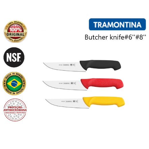 Tramontina 12 inch Bullnose Knife, White Handle (Made in Brazil