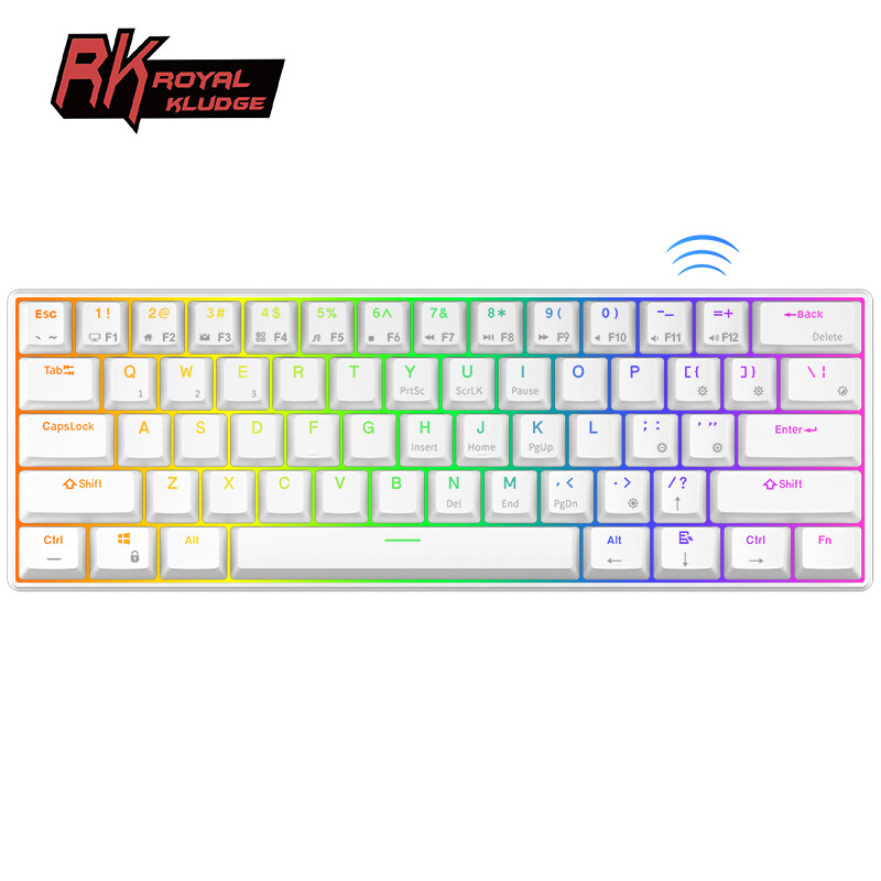 Ajazz Ak820 Pro RGB Mechanical Keyboard Tri-Mode Wireless Bluetooth 2.4G  Backlight Hot Swap Multifunctional Knob Gamer Keyboard - AliExpress