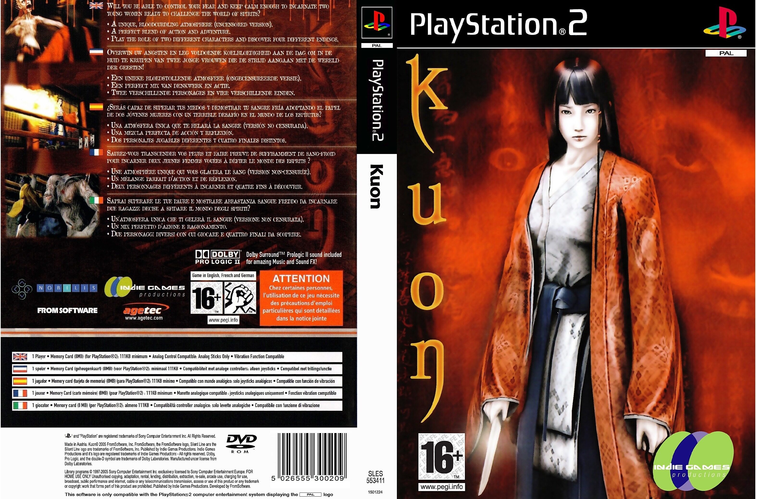 Kuon ps2 on sale for sale