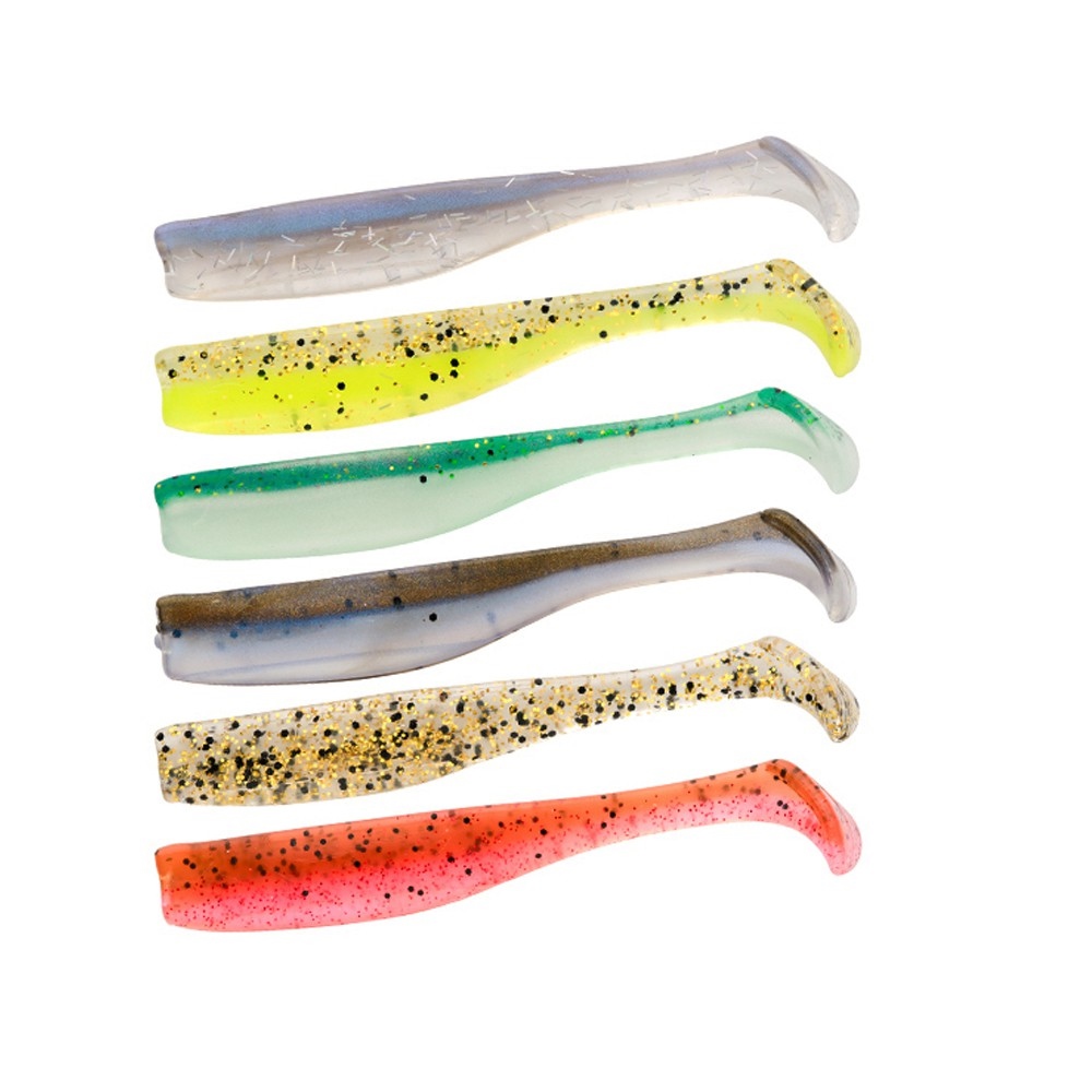 5pcs Soft Plastic Bionic Loach Bait Fishing Hinomiya Lure Paddle