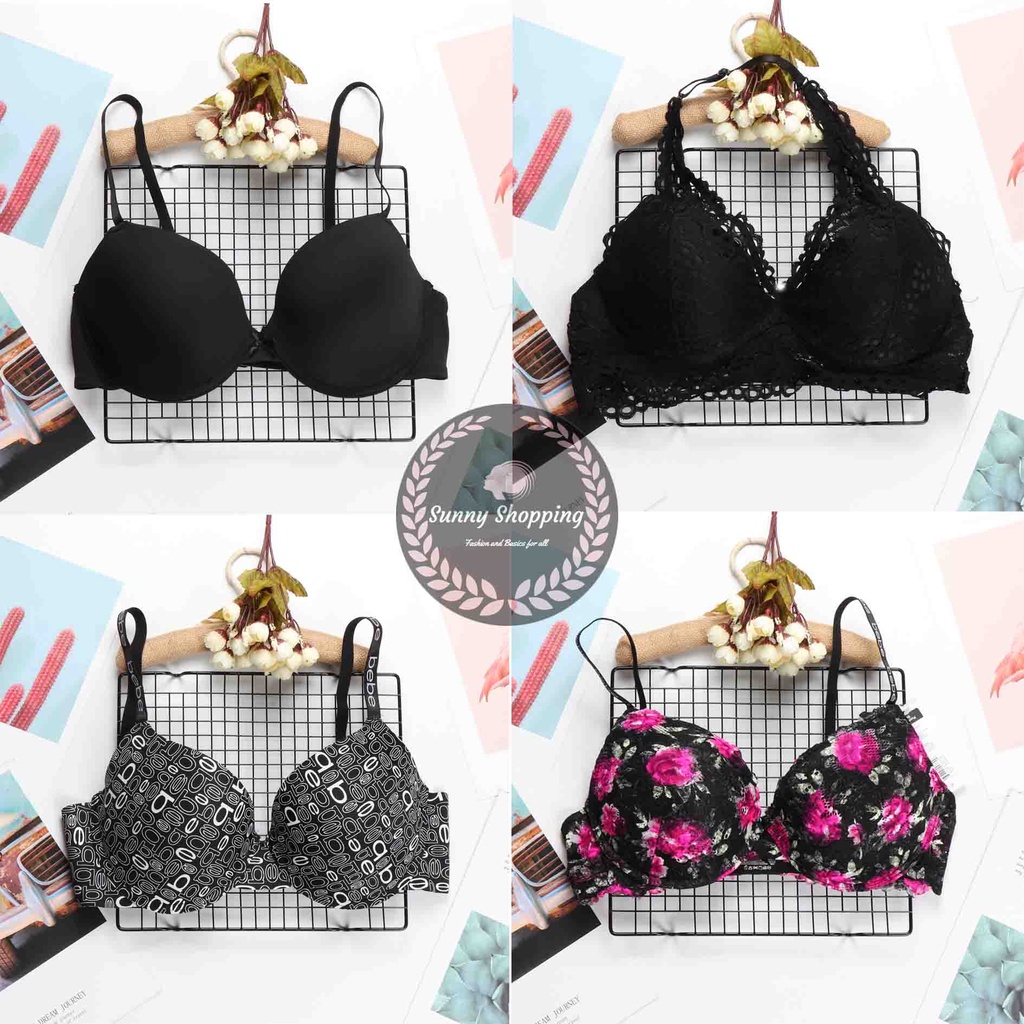 Super Large Bra For Women Black/Red Color Push Up Sexy Lace Bra