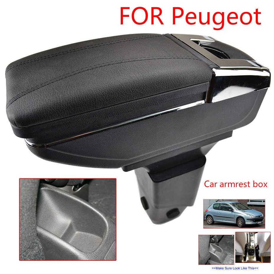 Buy Leather Car Armrest Box Pad for Peugeot 206 207 208 307 308