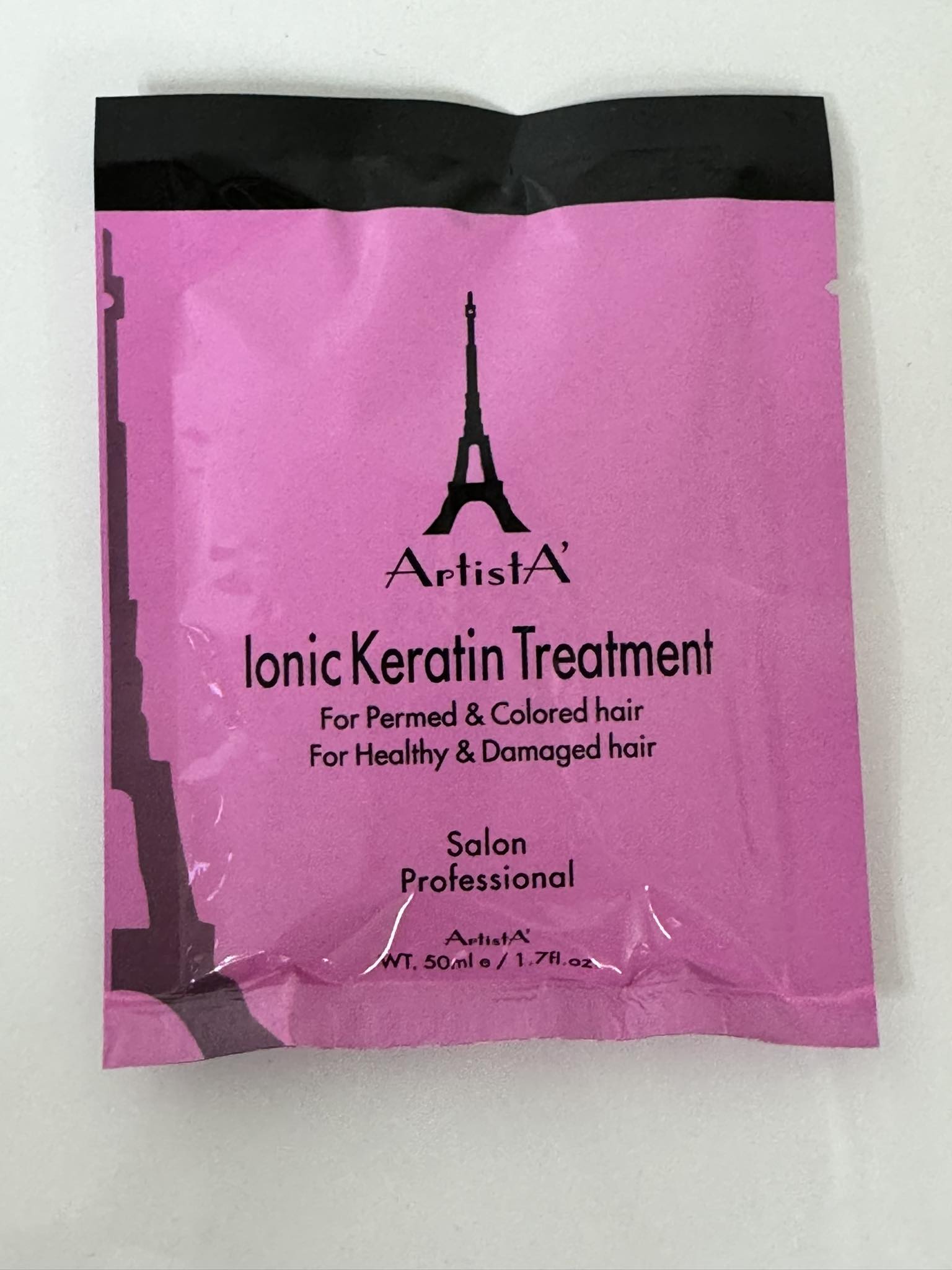 Ionic keratin hair outlet treatment