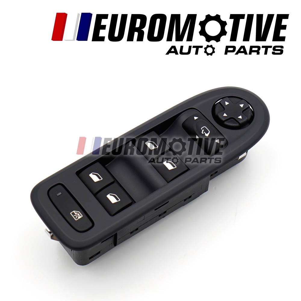 Suitable for Peugeot 408 front door lifter button C5 logo 508 car left  front door glass window lifter switch