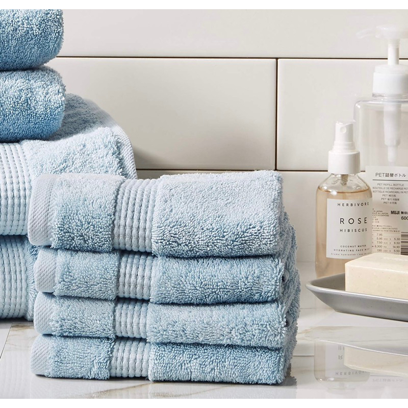 MANOR RIDGE Turkish Cotton 700 GSM 8 Piece Towel Set, Super Soft