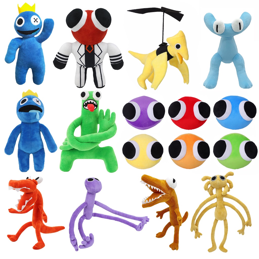 VIBRANT RAINBOW FRIENDS Roblox2 Ant Head Keychain Yellow And