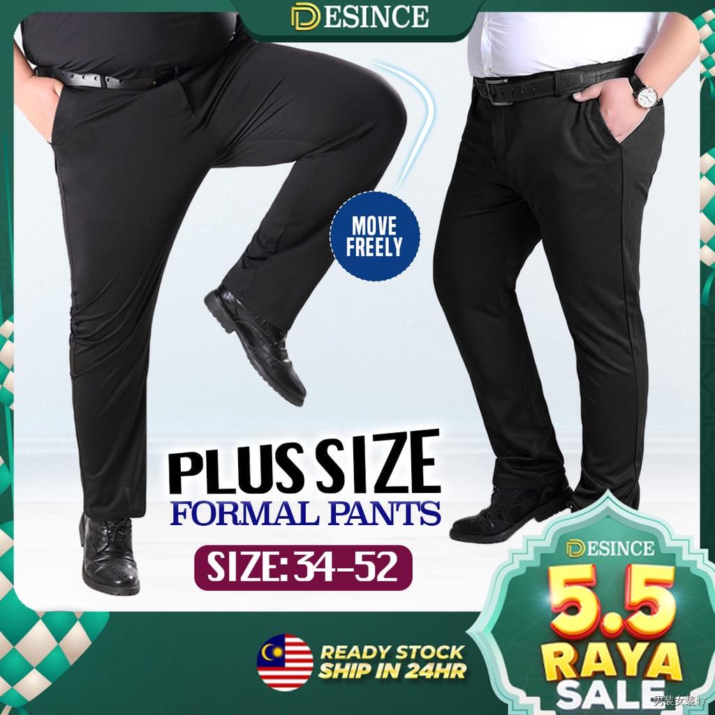 M-5XL READY STOCK Seluar Lelaki Pants Men Casual Pant Straight Cut Pants  Long Pants Loose Korean Slack Pants Men S Clothing black 【M】45kg-53kg
