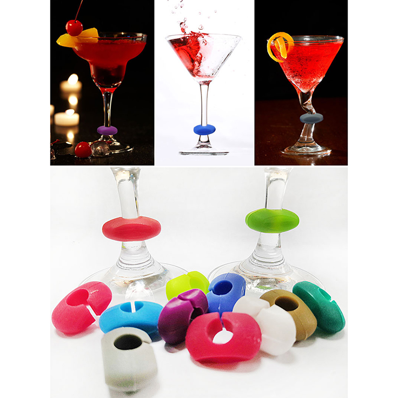 6pcs/set Creative Cute Wine Glass Charm Suction Butterfly Decorative Wine  Glass Marker Wine Glass Tag Bar Accessories Decor