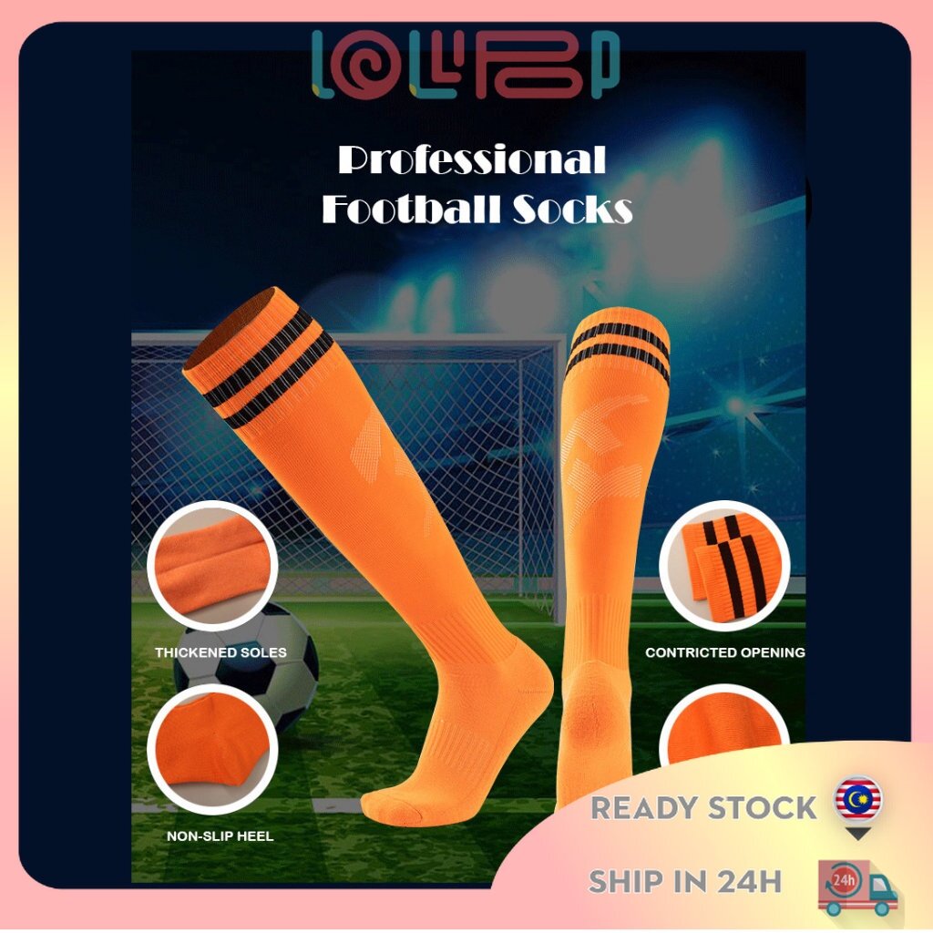 Soccer Socks Kidsmen's Soccer Grip Socks With Shin Guards - High Tube  Football Socks