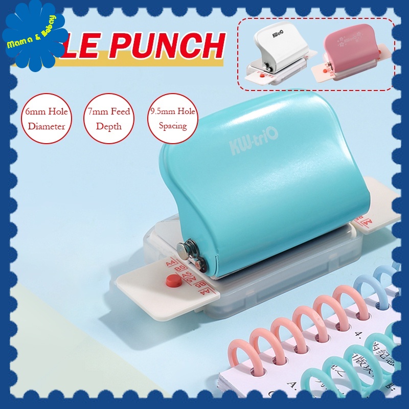 Adjustable 6-Hole Desktop Punch Puncher for A4 A5 A6 B7 Dairy