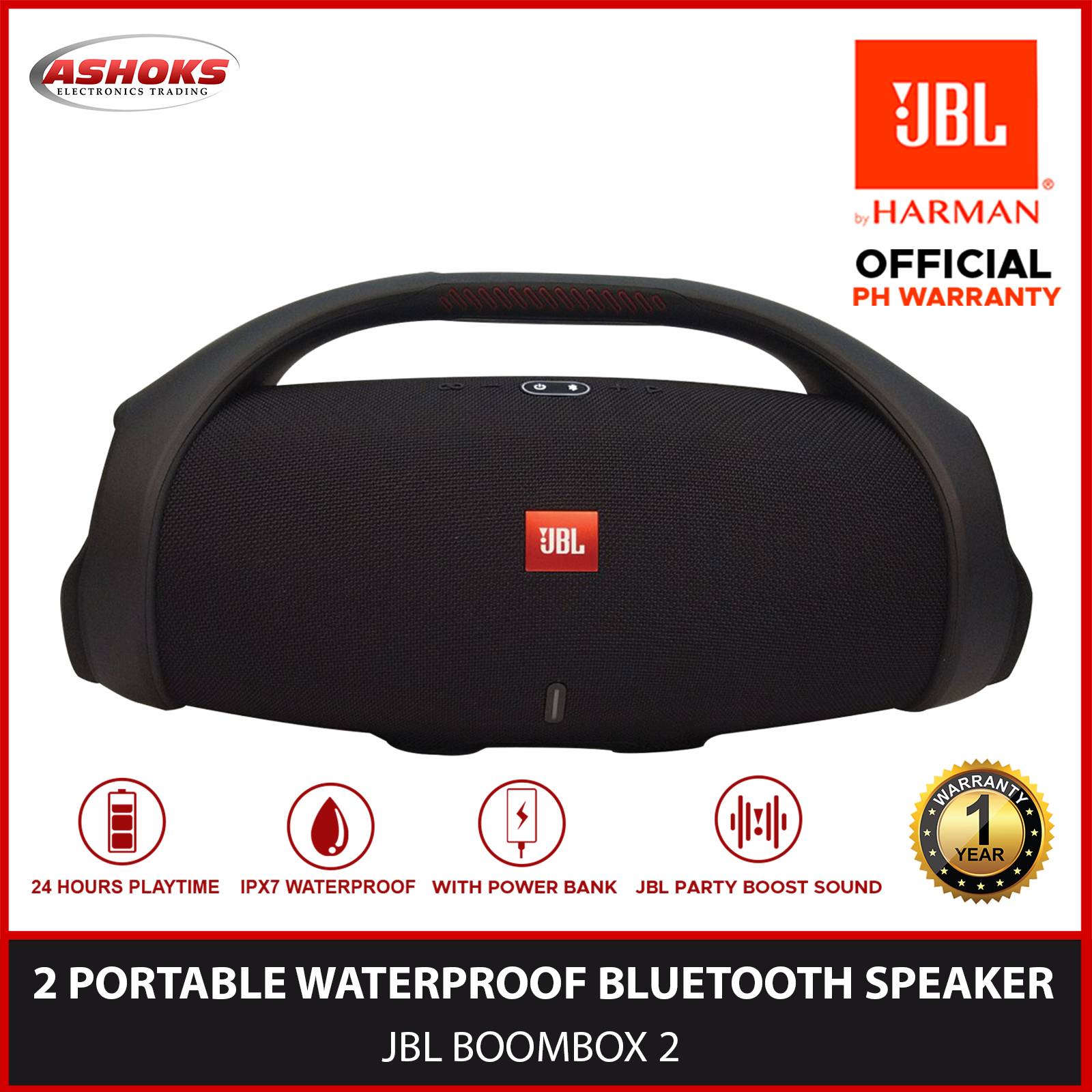 JBL Boombox 2  Portable Bluetooth Speaker - OnWard PH