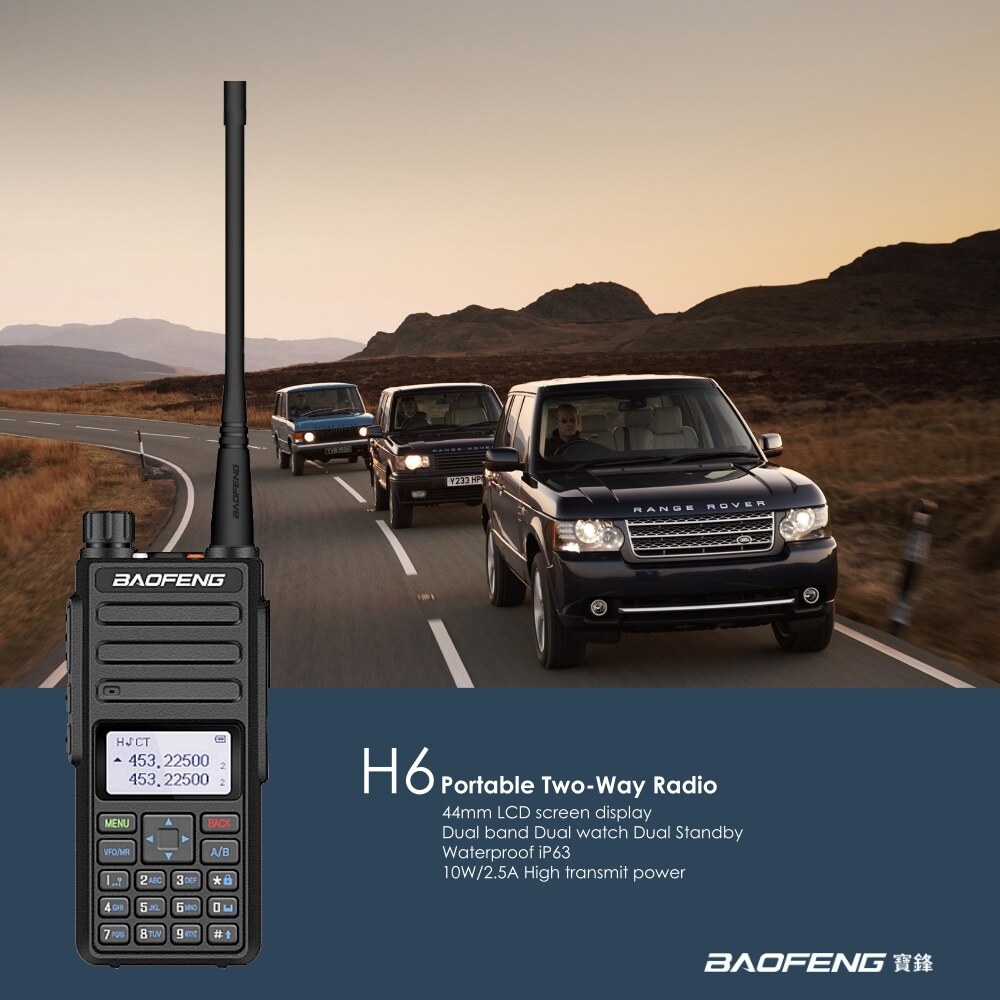 BaoFeng UV-B6 Walkie Talkie Two Way Radio Dual Band VHF/UHF Woki Toki FM  Radio Transceiver - Two-Way Radio