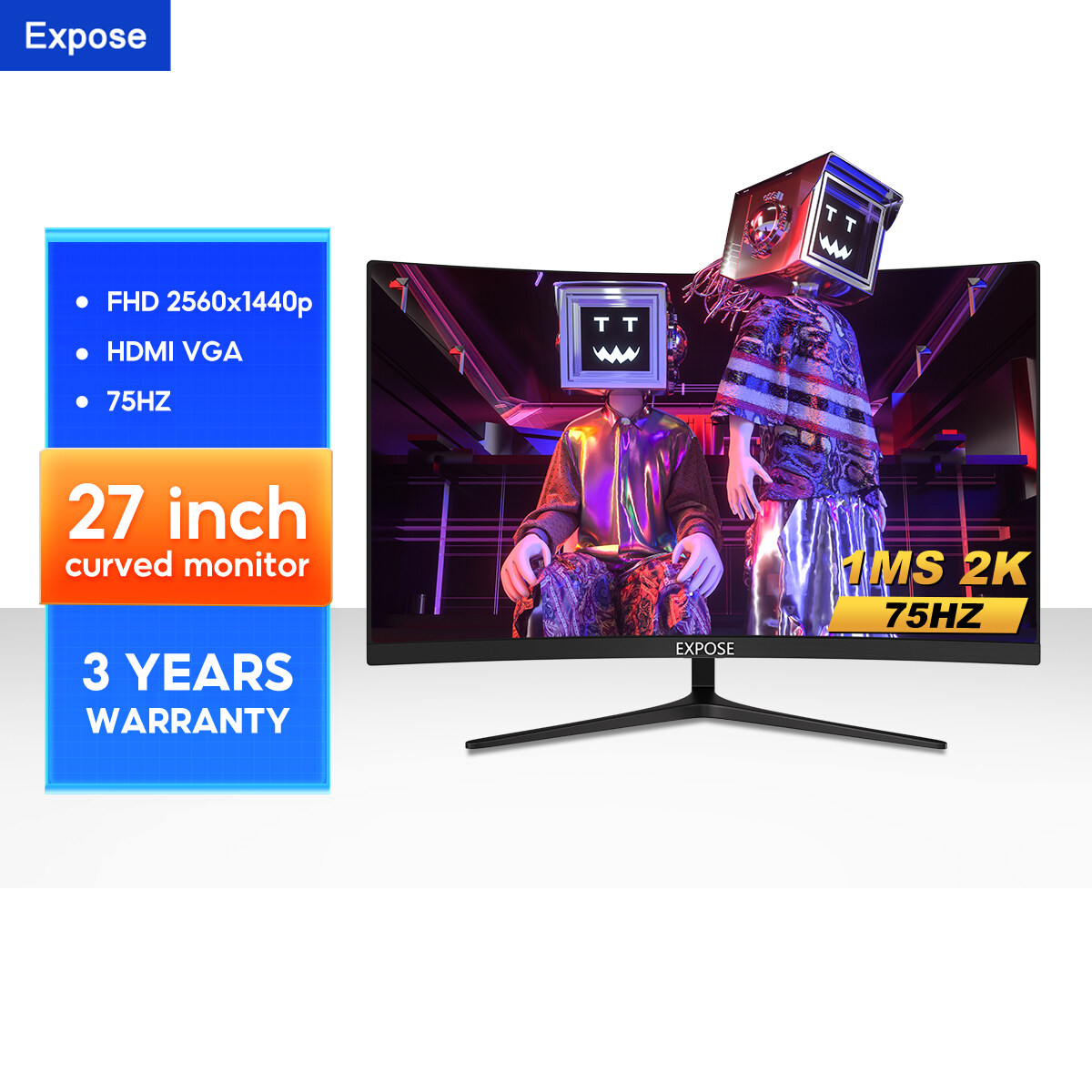 TIANSU 27 Inch Monitor 240Hz 2K Gaming Monitor HDMI 27 Computer Gamer  Screen for PC Display 2560*1440 Fast IPS QHD Monitor - AliExpress