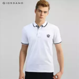 Giordano | เสื้อโปโล polo Lion embroidery shirt