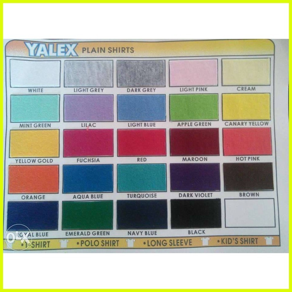 yalex shirt color