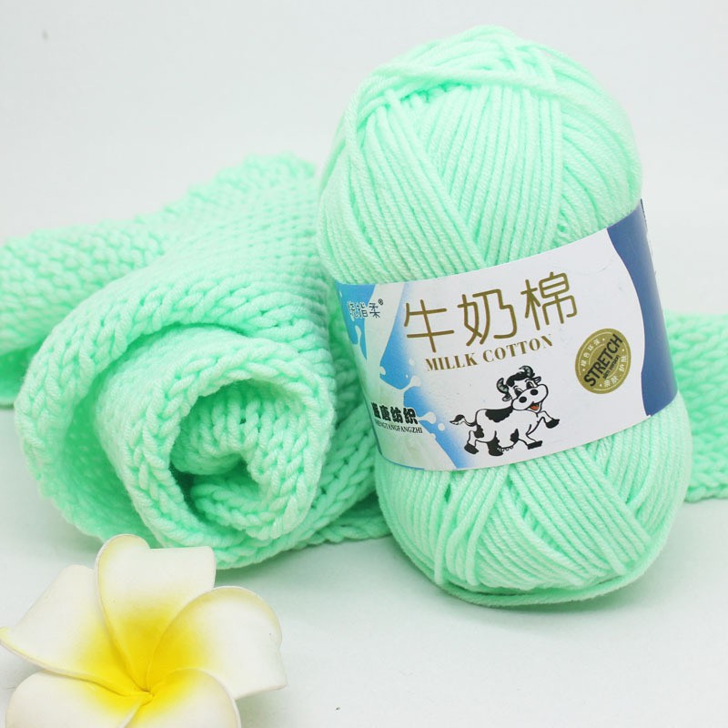 Multi Color Lace Yarn Crochet Infant Silk Cotton Cord Hand Knitted Crochet  Yarn Soft Warm Baby