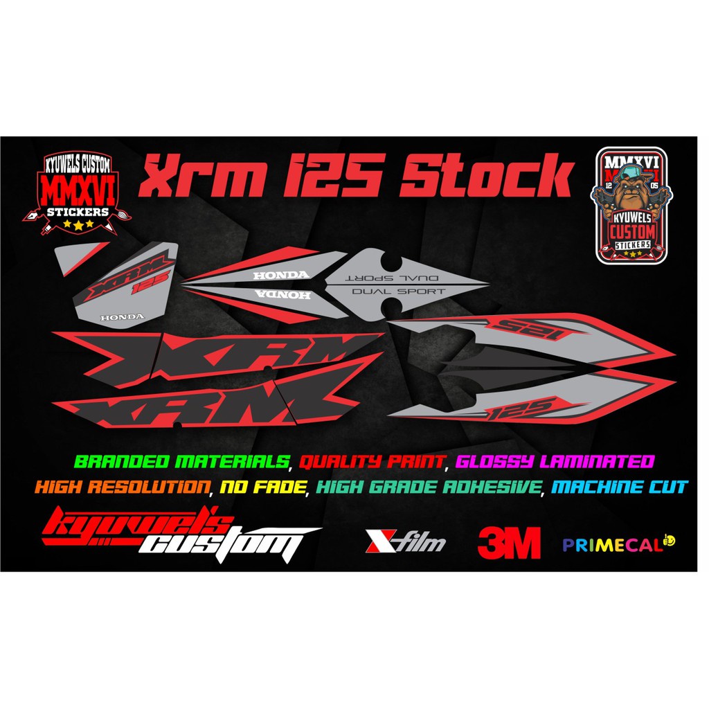 Decals for deals xrm 125 fi