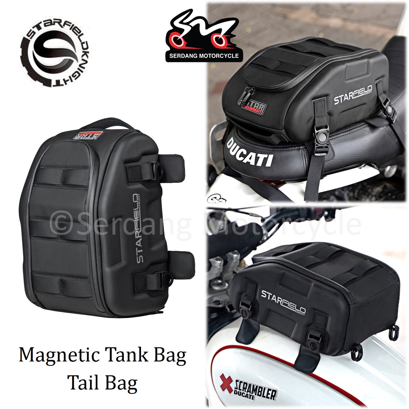 MOTOCENTRIC Top Motorcycle Tank Bags Big Storage Screen Touch Motorbike Oil  Fuel Bag Magnetic Motocross Tank Bag Moto Saddle Bag