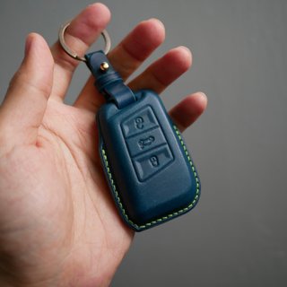 Shape it  Handmade Leather honda key Case.Car Key Holder - Shop Navy  LeatherCraft Keychains - Pinkoi