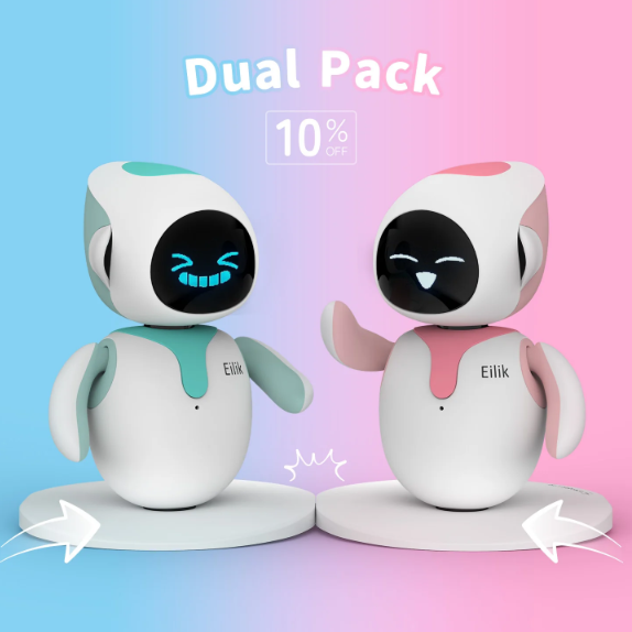 Available in stock】Eilik Robot Intelligent Emotional Voice Interactive  Interaction Accompany ai Desktop Toy