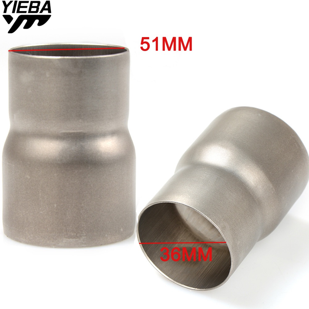 51MM TO 63MM Exhaust 2 Step Reducer Adapter Connector Tube Stainless Steel  Pipe Cone BX101447-1