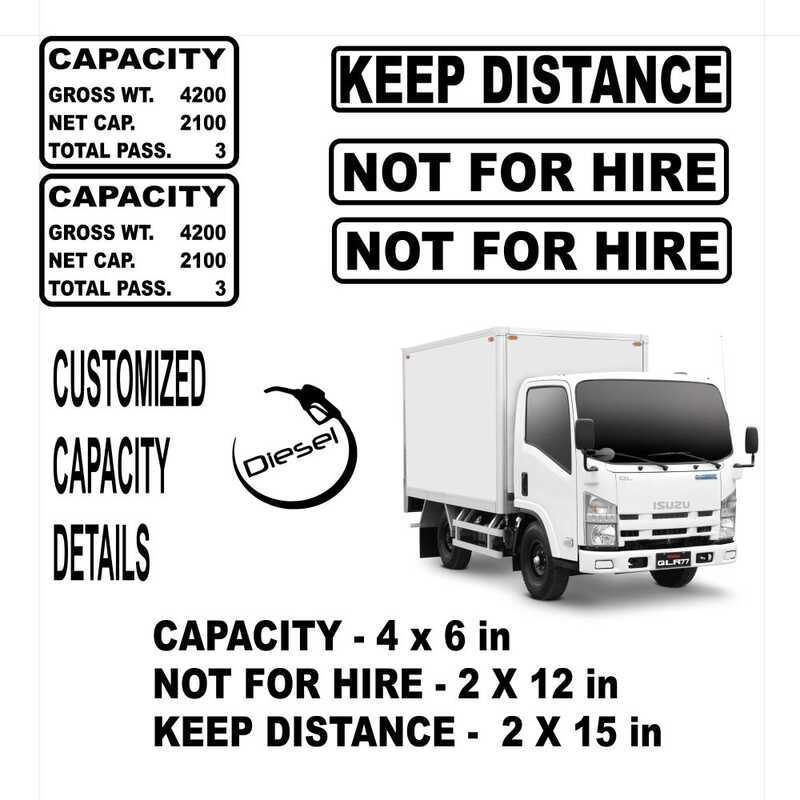 capacity sticker for truck Price & Voucher Oct 2026 | BigGo Philippines