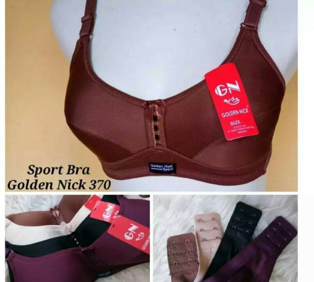 Sports Bra Zipper Resleting Depan Warna Hitam Abu Putih Keren