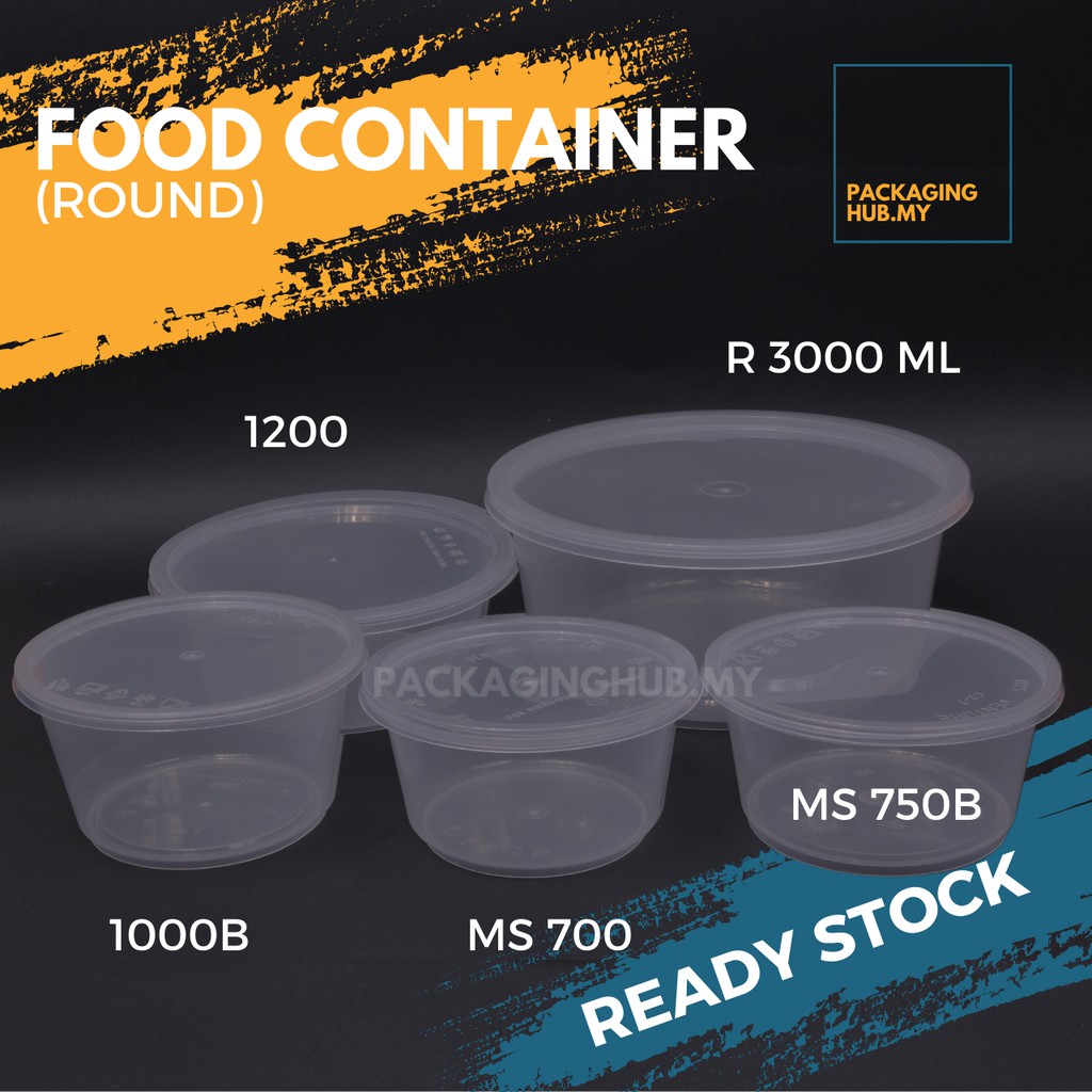 Microwavable Plastic Container Rectangular 700ml – Biz Asia