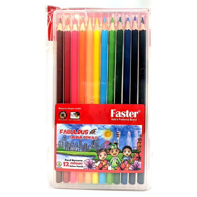 Colour pencil set, 12 colours