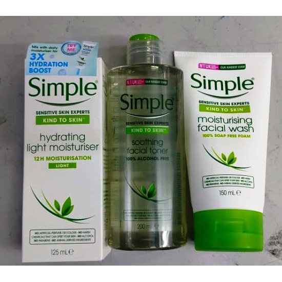 Simple deals skincare set