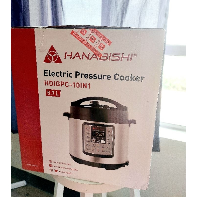 Hanabishi Digital Pressure Cooker HDIGPC10in1