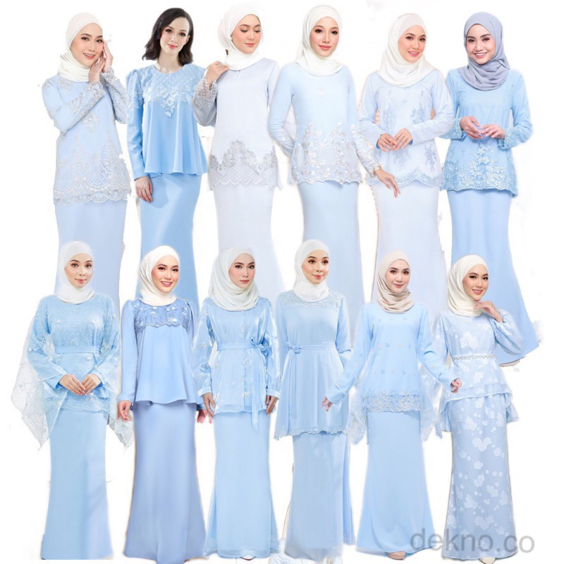 Baju bridesmaid cheap baby blue